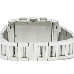 Polished BVLGARI Rettangolo Stainless Steel Quartz Mens Watch RTC49S BF576500