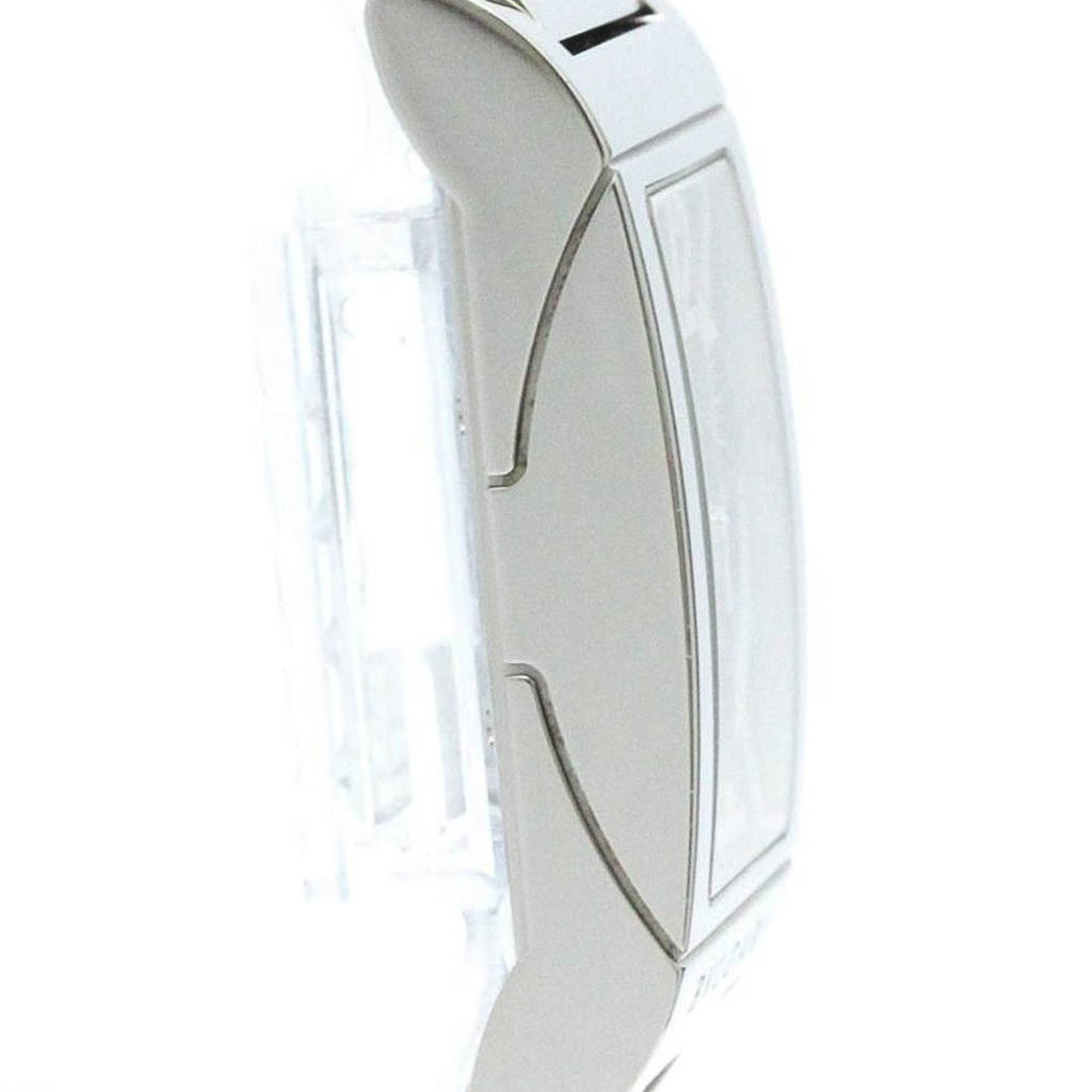 Polished BVLGARI Rettangolo Stainless Steel Quartz Mens Watch RTC49S BF576500