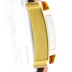 HERMES H Watch Gold Plated Leather Quartz Ladies Watch HH1.101 BF576543