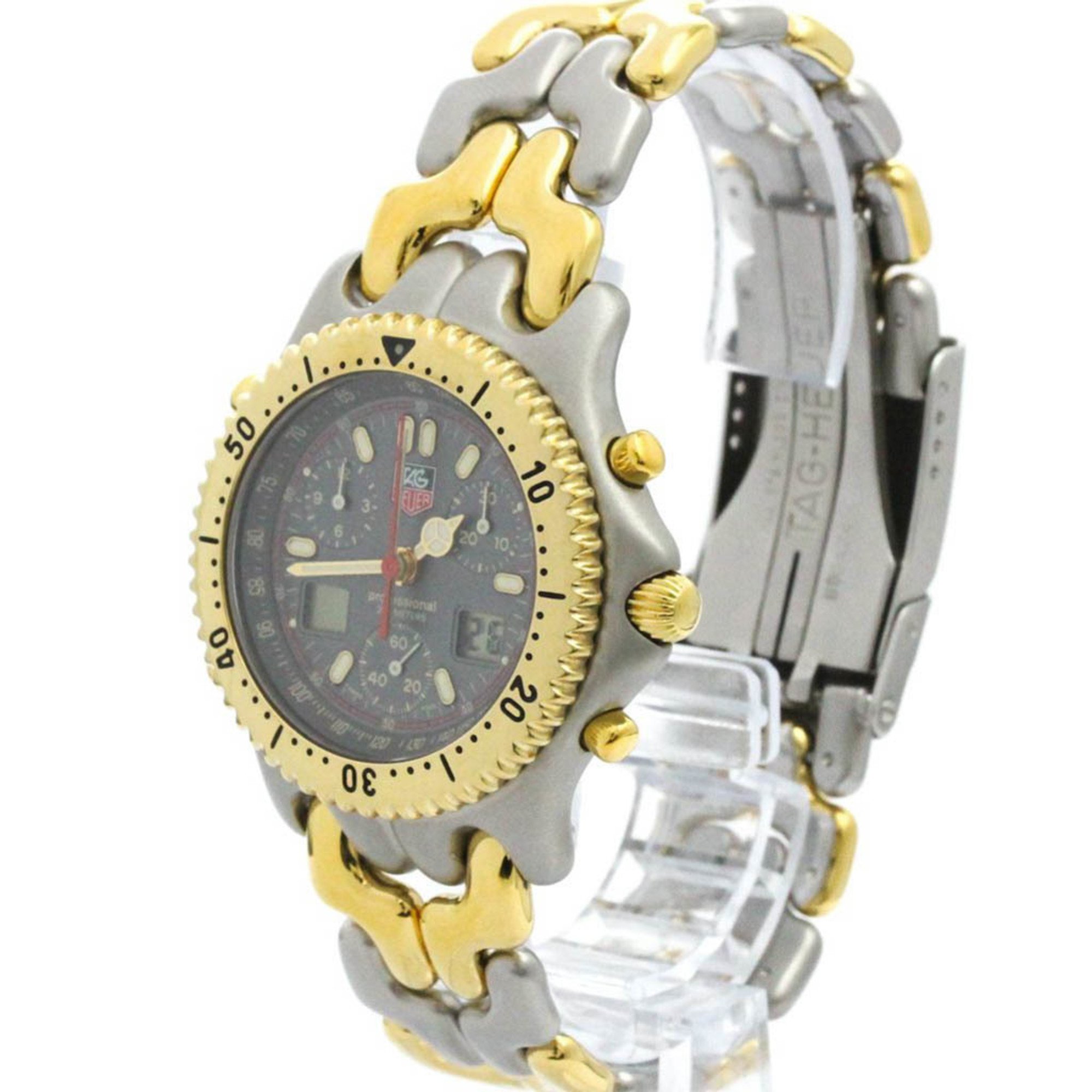 TAG HEUER Sel Chronograph Gold Plated Steel Quartz Mens  Watch S25.206 BF575148