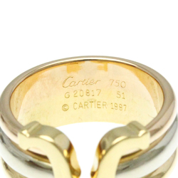 Cartier 2C Trinity Ring Pink Gold (18K),White Gold (18K),Yellow Gold (18K) Fashion No Stone Band Ring Gold