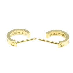 Cartier Mini Love Earrings No Stone Yellow Gold (18K) Half Hoop Earrings Gold