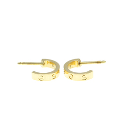 Cartier Mini Love Earrings No Stone Yellow Gold (18K) Half Hoop Earrings Gold