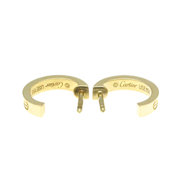 Cartier Mini Love Earrings No Stone Yellow Gold (18K) Half Hoop Earrings Gold