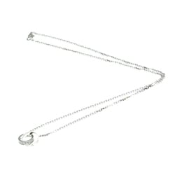 Cartier Baby Love Diamond Necklace White Gold (18K) Diamond Men,Women Fashion Pendant Necklace (Silver)