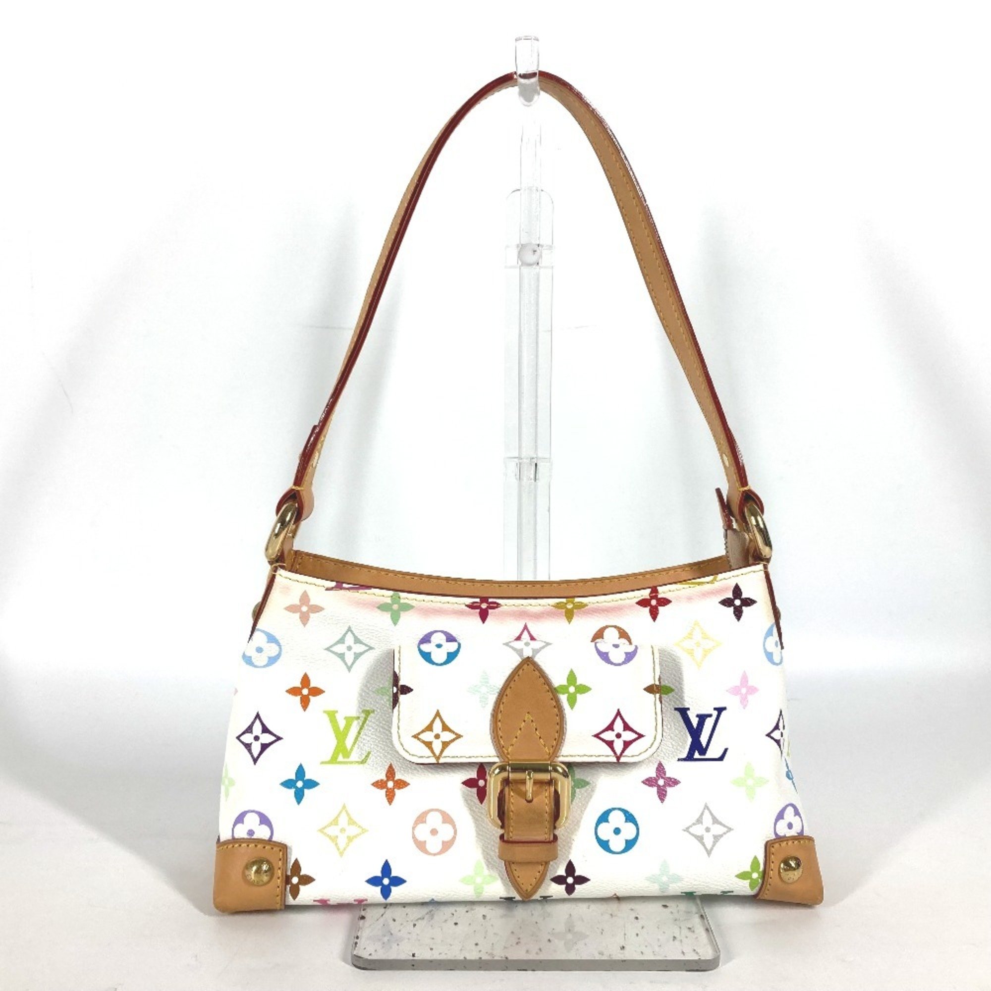 LOUIS VUITTON M40098 Monogram Multicolor Eliza Shoulder Bag Canvas Women's White