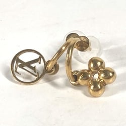 LOUIS VUITTON M64859 Monogram Flower Earrings Blooming Metal Women's Gold