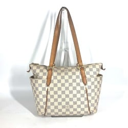 LOUIS VUITTON N51261 Damier Azur Totally PM Tote Bag Shoulder Canvas Women's White