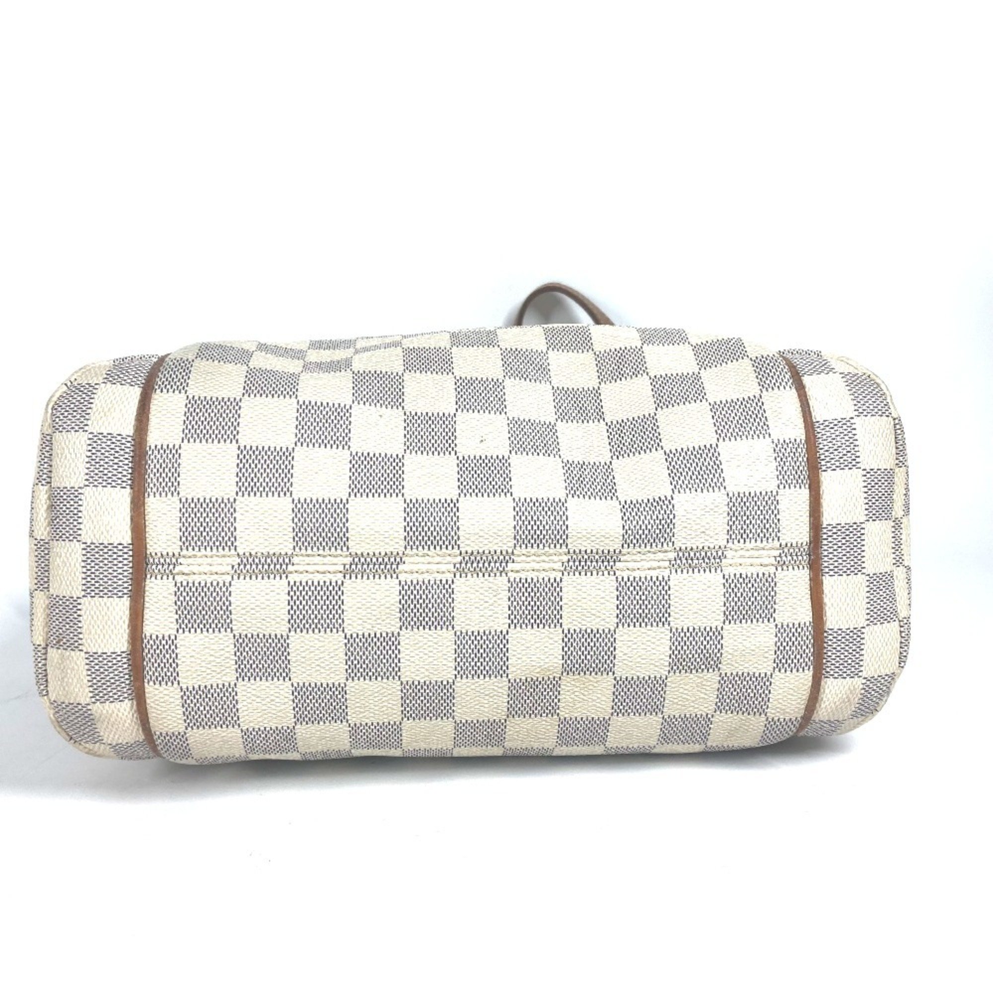 LOUIS VUITTON N51261 Damier Azur Totally PM Tote Bag Shoulder Canvas Women's White