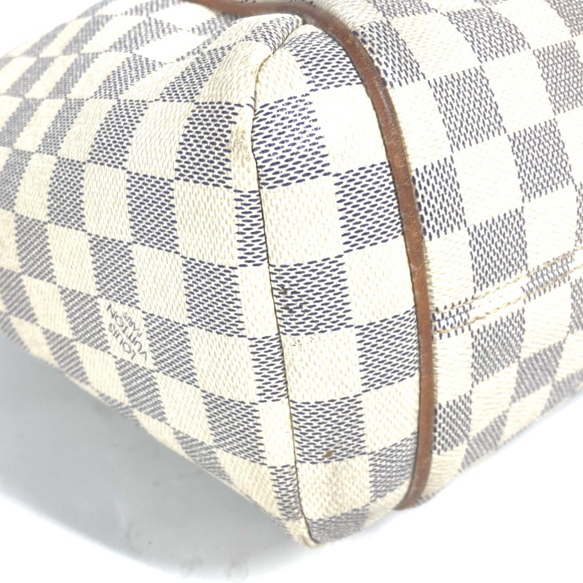 LOUIS VUITTON N51261 Damier Azur Totally PM Tote Bag Shoulder Canvas Women's White