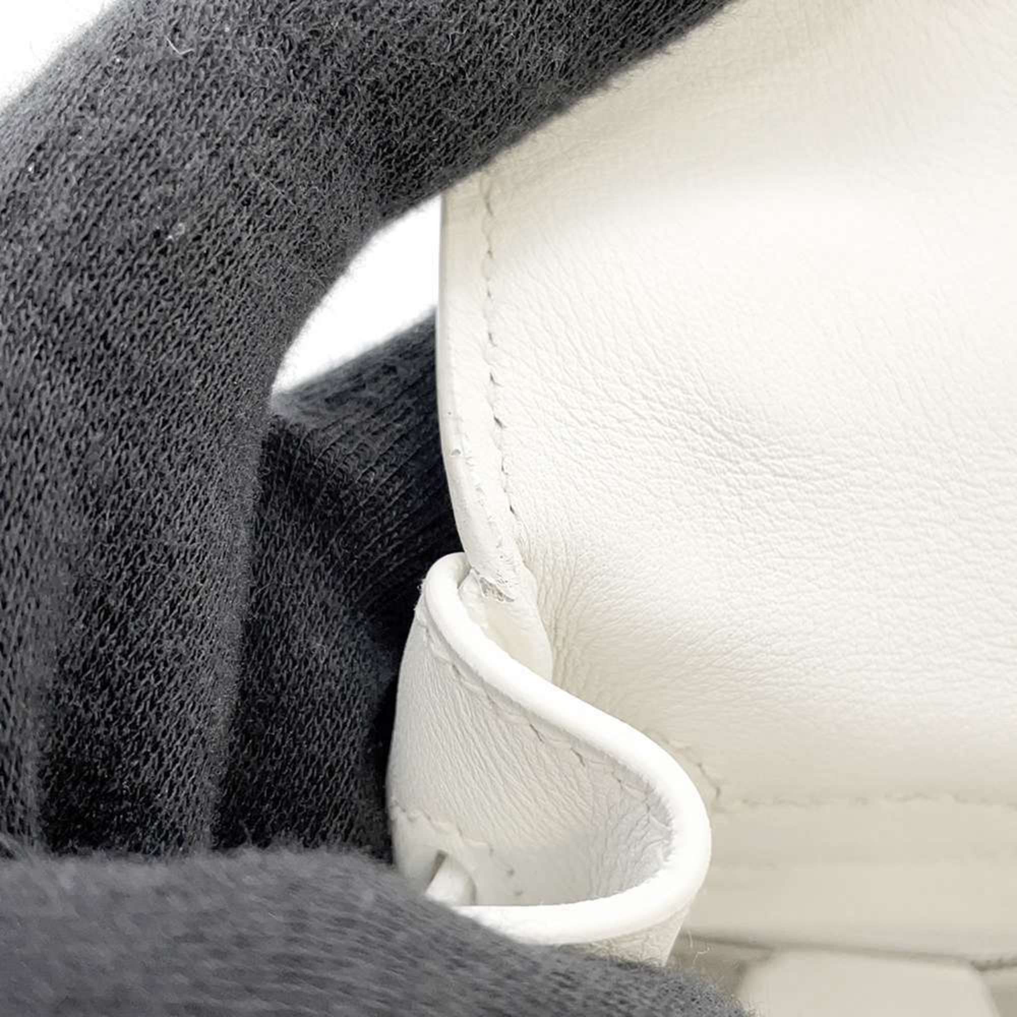 Hermes handbag Kelly 28 in-stitched white khaki Veau Gulliver Toile Gibéchere □K stamp 2way