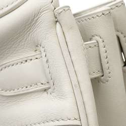 Hermes handbag Kelly 28 in-stitched white khaki Veau Gulliver Toile Gibéchere □K stamp 2way