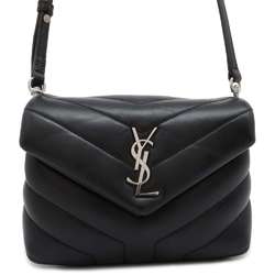 Saint Laurent Shoulder Bag Lulu Toy 467072 SAINT LAURENT PARIS Black