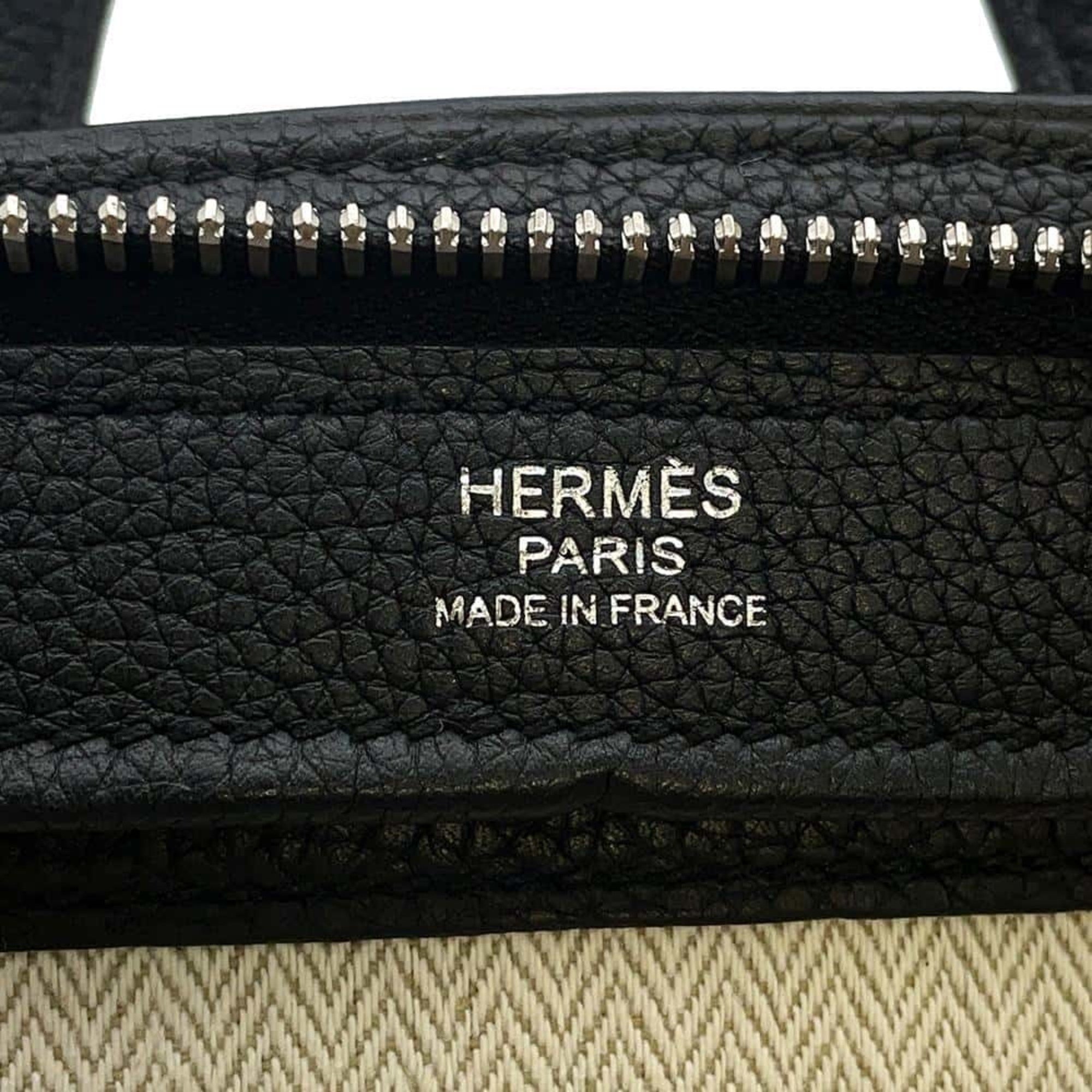 Hermes Backpack City Bag 27 Black Taurillon Maurice C Stamp HERMES