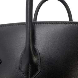 Hermes Birkin 25 Serie Handbag Black Box Calf W Stamp HERMES