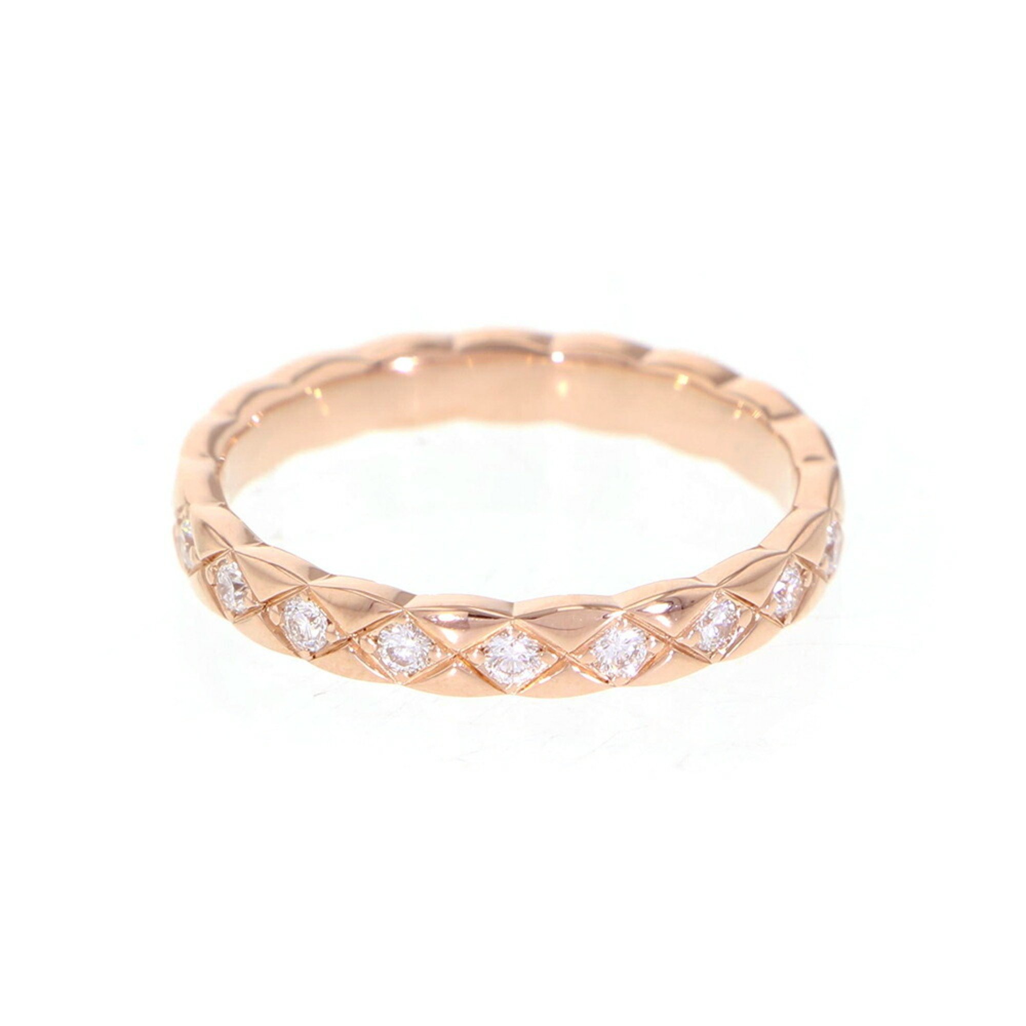 Chanel Ring Coco Crush Collection Diamond K18PG Pink Gold Size 55