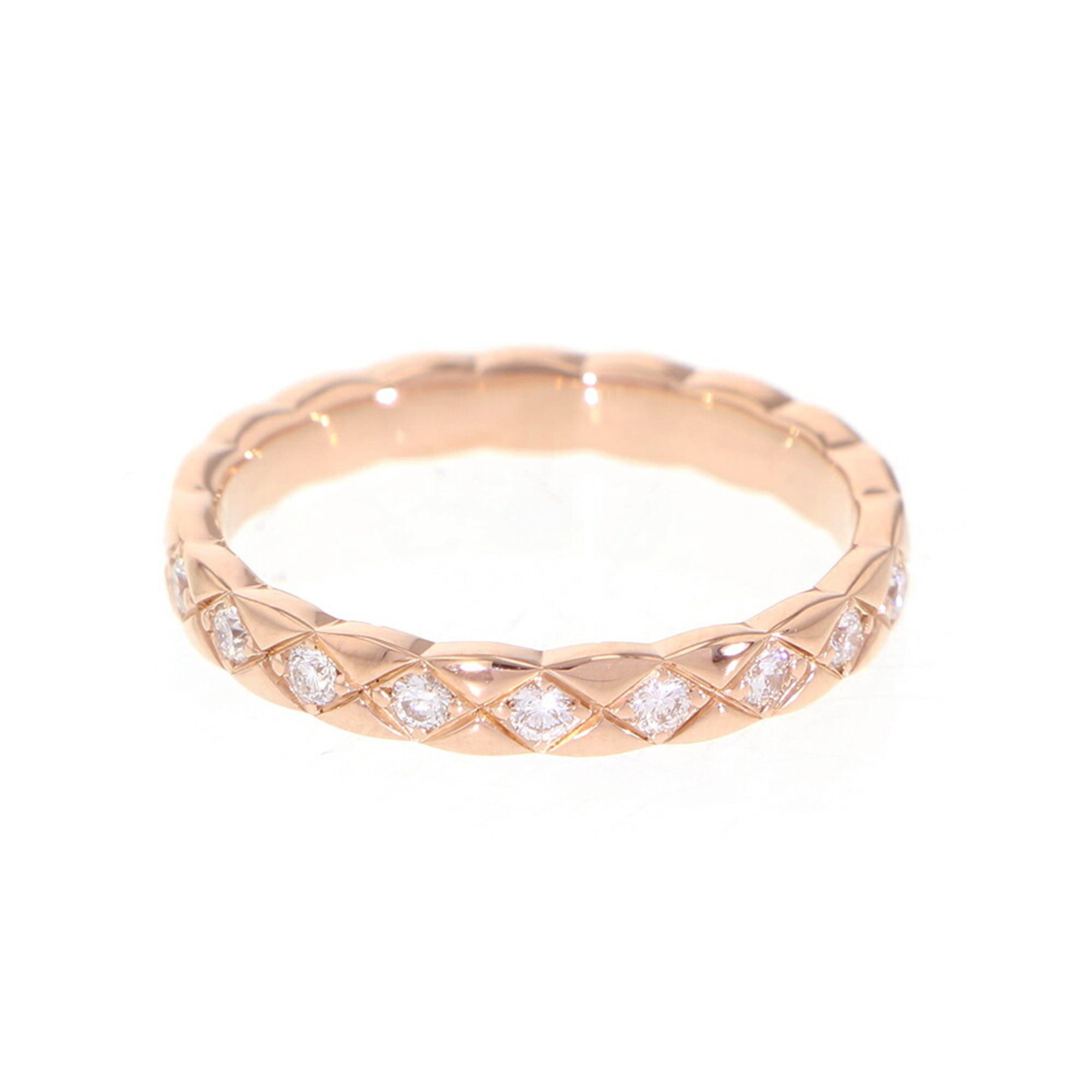 Chanel Ring Coco Crush Collection Diamond K18PG Pink Gold Size 55