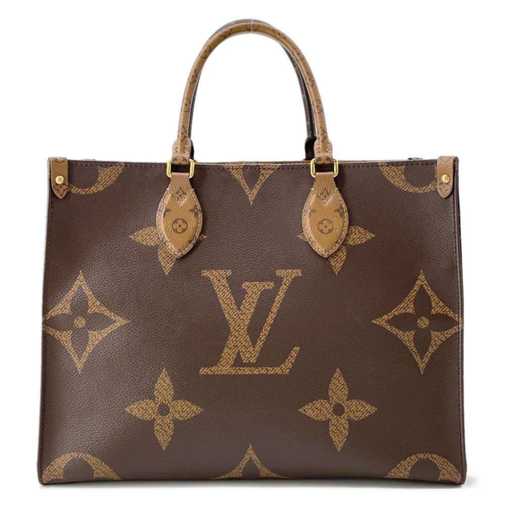 Louis Vuitton Tote Bag Monogram Reverse Giant On the Go MM M45321 2way Shoulder