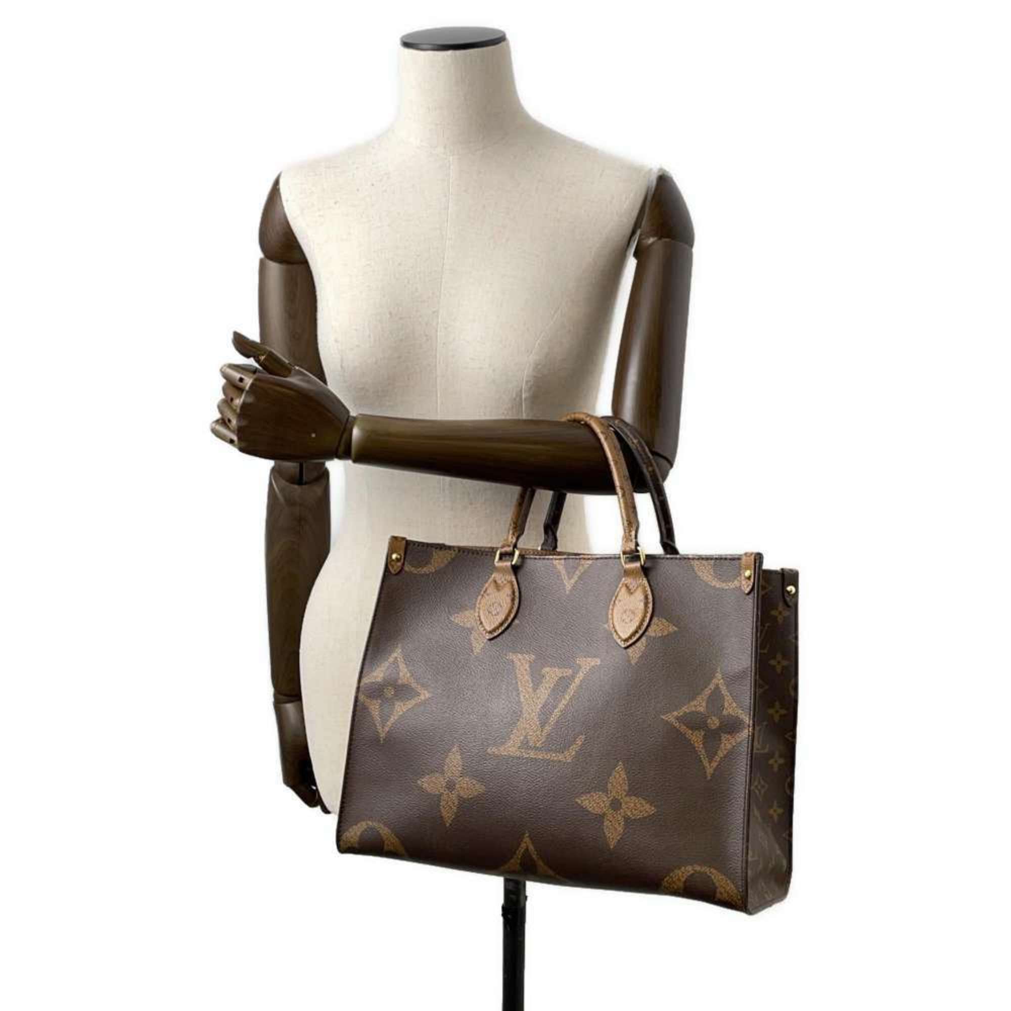 Louis Vuitton Tote Bag Monogram Reverse Giant On the Go MM M45321 2way Shoulder