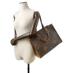 Louis Vuitton Tote Bag Monogram Reverse Giant On the Go MM M45321 2way Shoulder