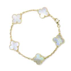 Van Cleef & Arpels Bracelet Alhambra 5 Motifs Mother of Pearl K18YG VCAR1800