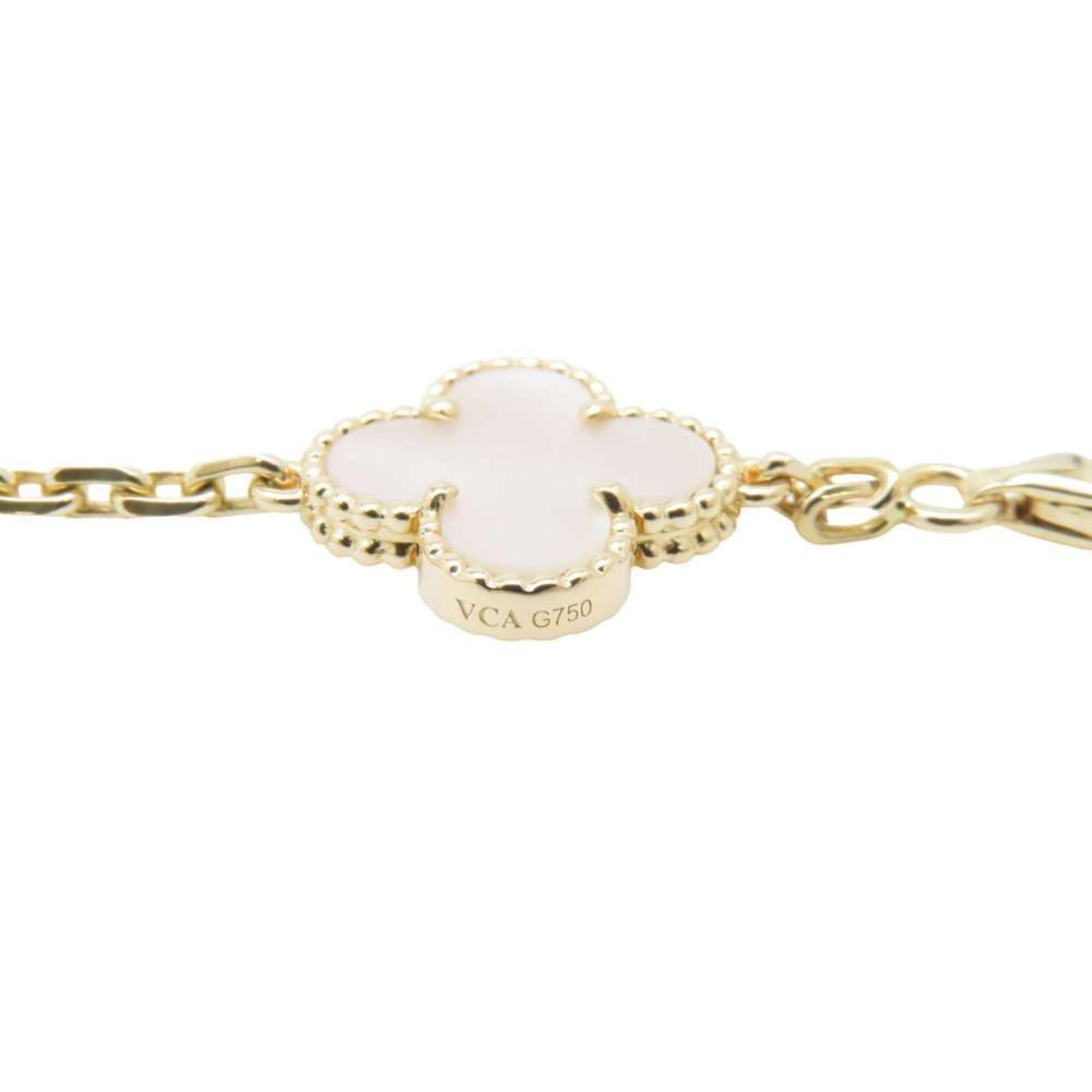 Van Cleef & Arpels Bracelet Alhambra 5 Motifs Mother of Pearl K18YG VCAR1800