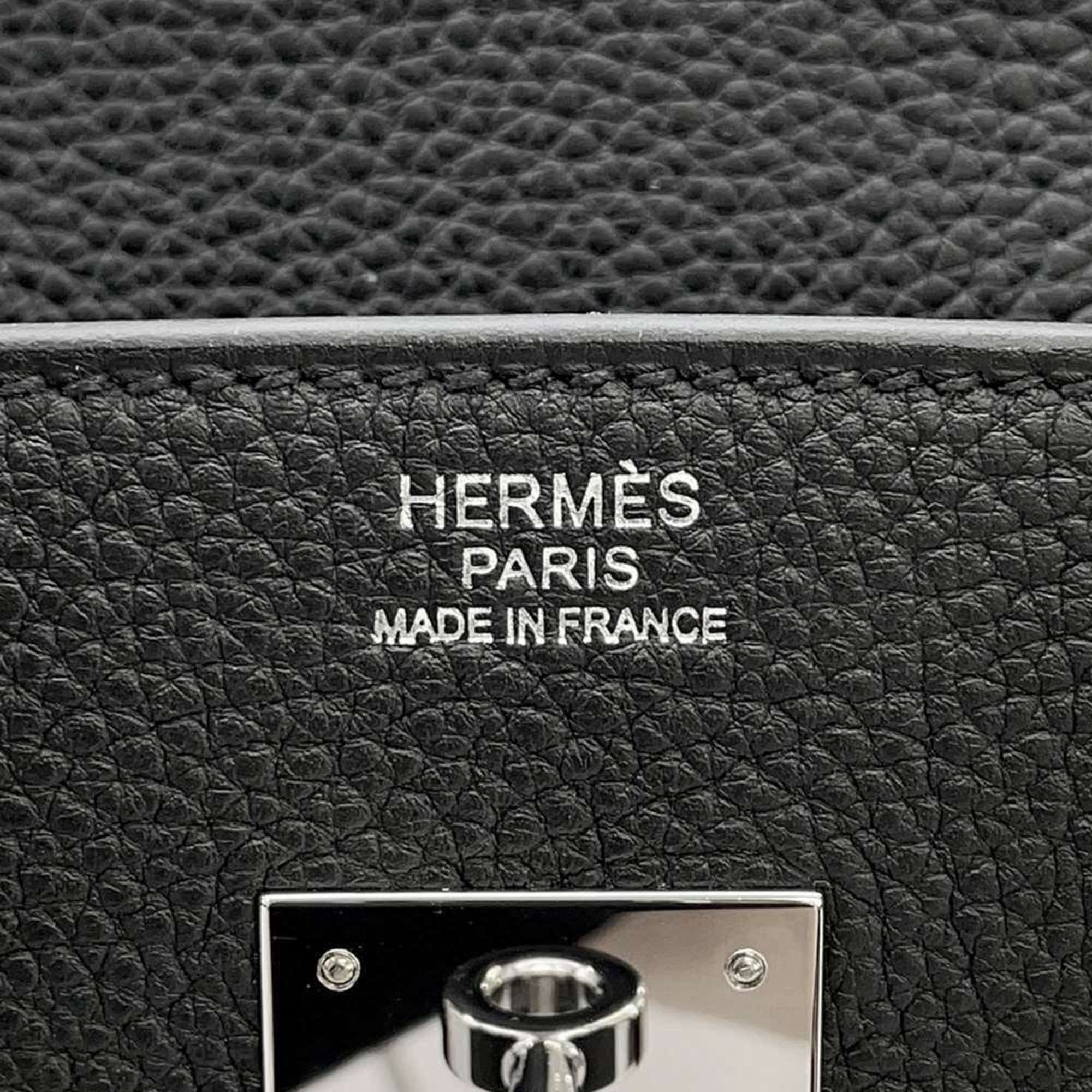 Hermes Birkin 30 Handbag Black Togo Z Stamp HERMES