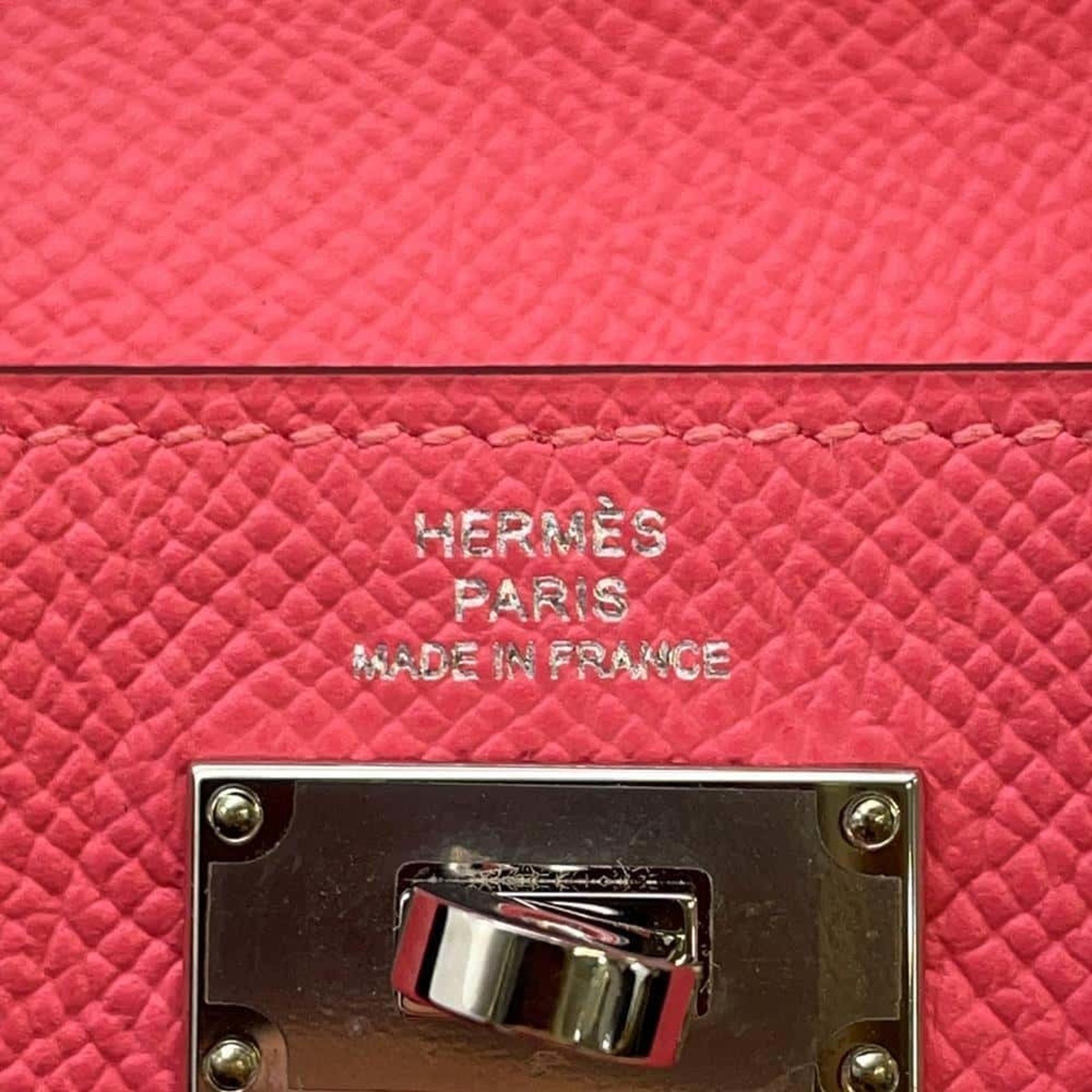 Hermes wallet Kelly Pocket Compact Rose Azalee Epson D stamp