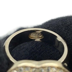 Chanel Ring Coco Mark Heart Rhinestone C23 B CHANEL