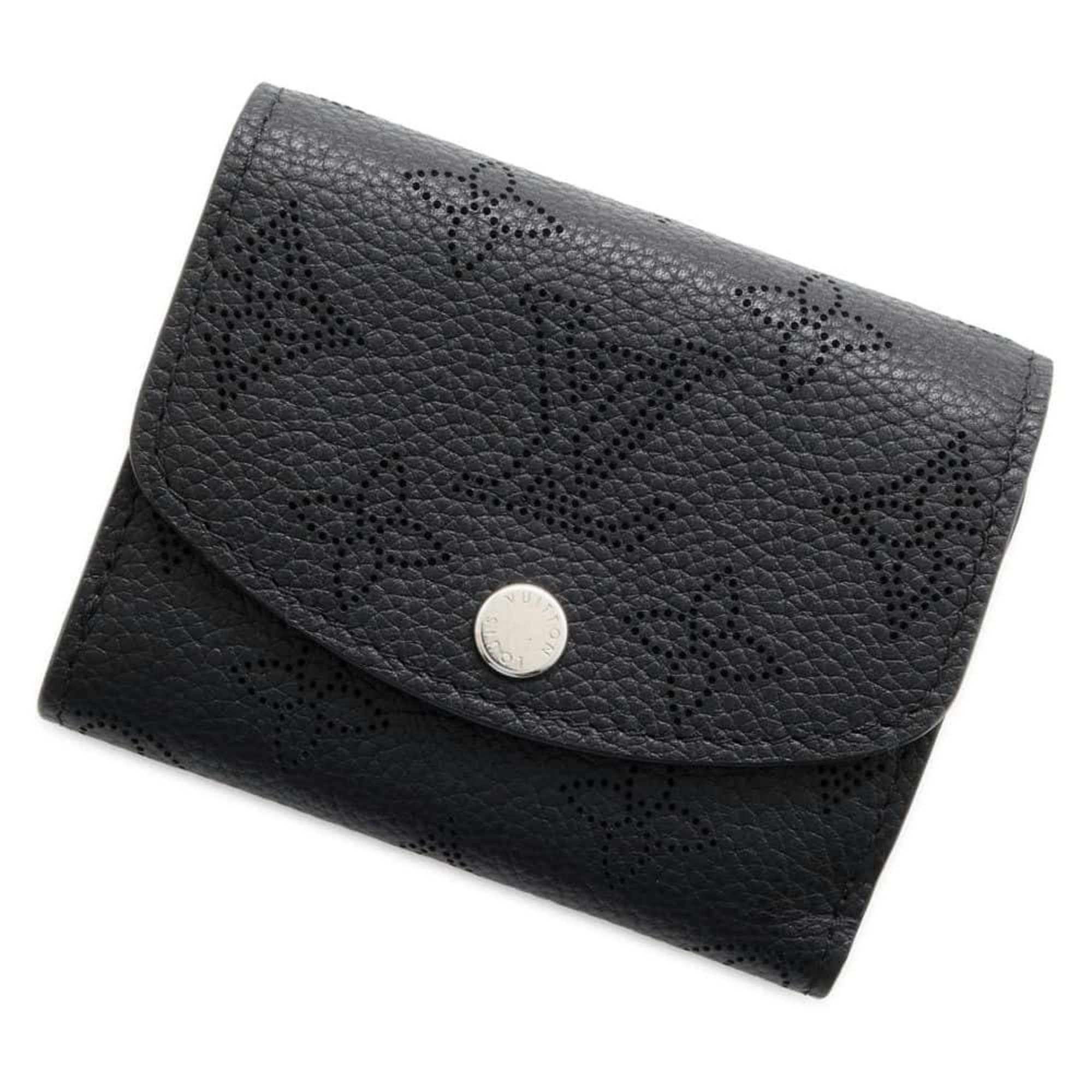 Louis Vuitton Wallet Monogram Mahina Portefeuille Iris XS M67498 LOUIS VUITTON Tri-fold Black