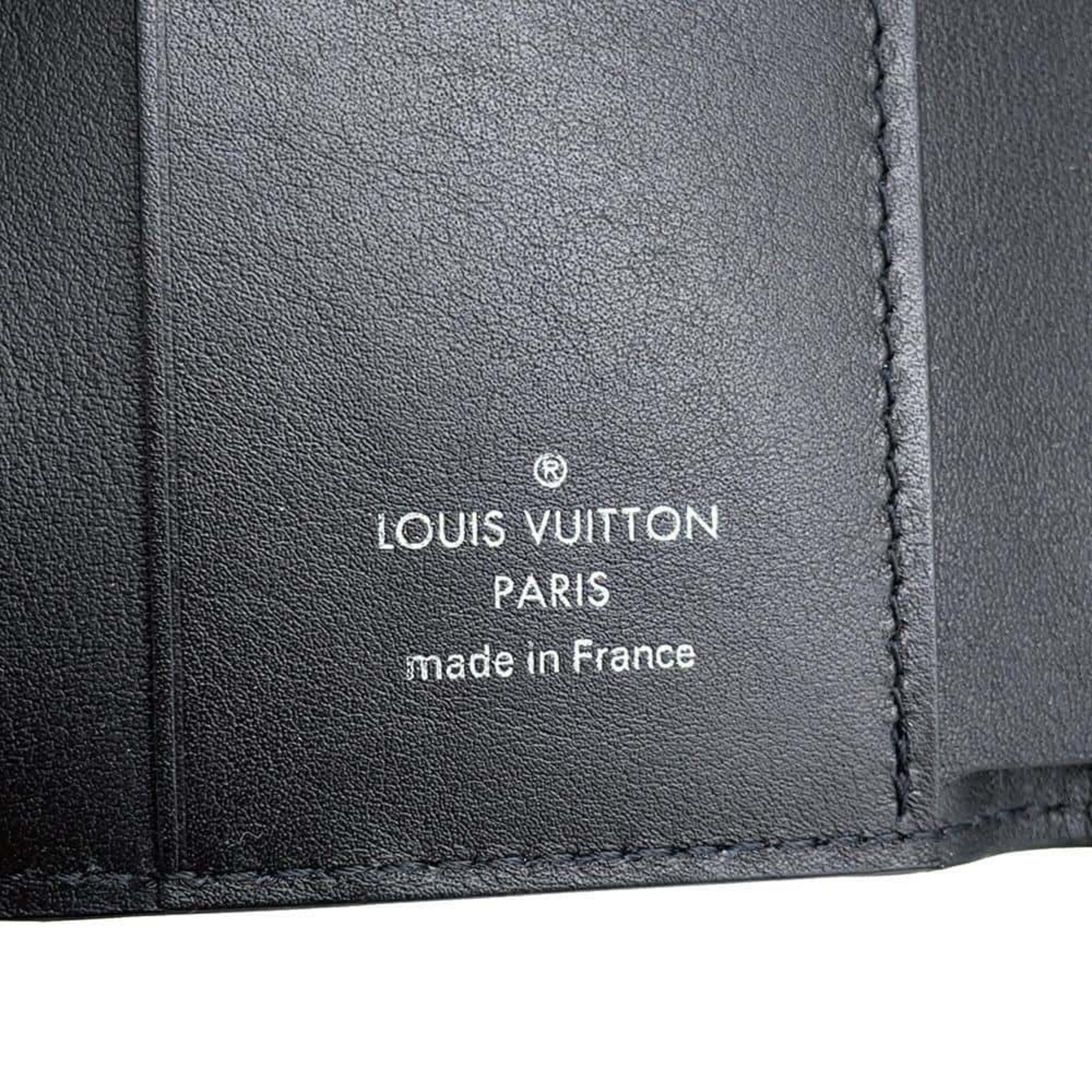 Louis Vuitton Wallet Monogram Mahina Portefeuille Iris XS M67498 LOUIS VUITTON Tri-fold Black