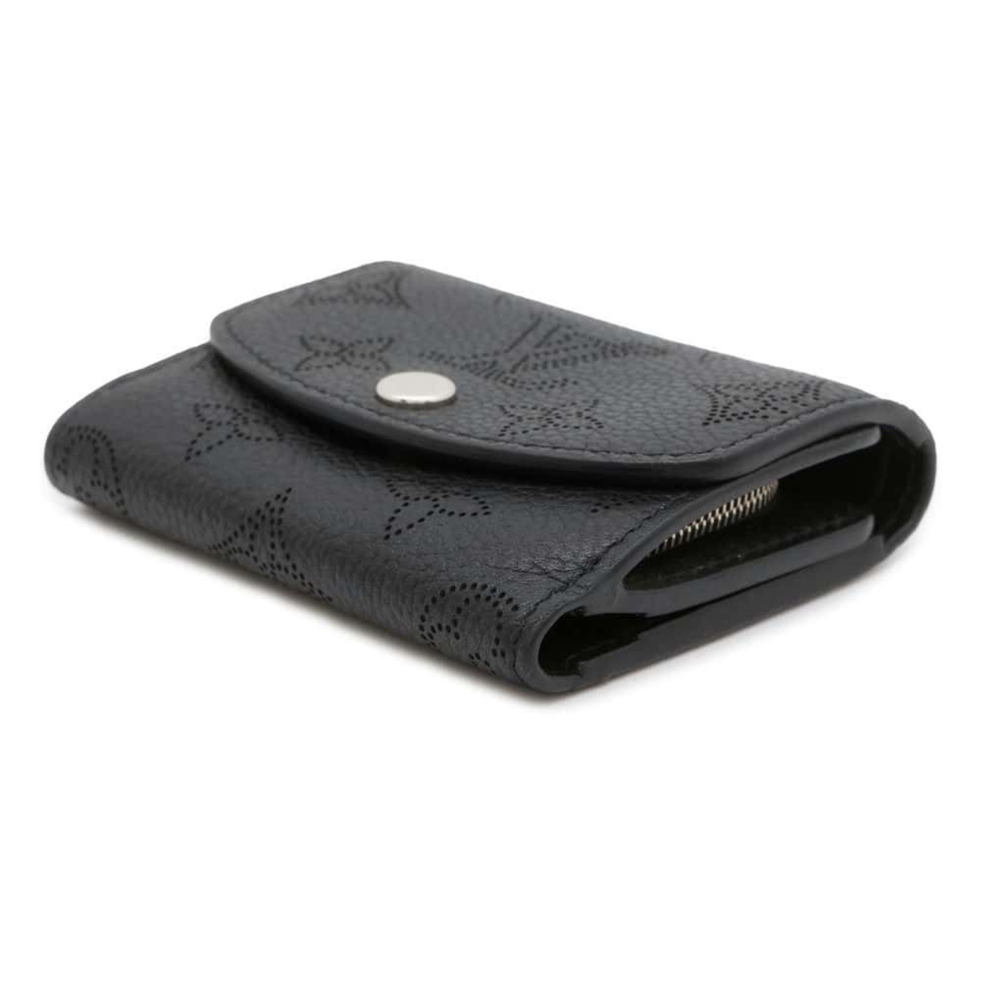 Louis Vuitton Wallet Monogram Mahina Portefeuille Iris XS M67498 LOUIS VUITTON Tri-fold Black