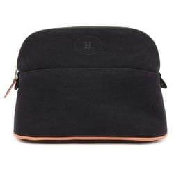 Hermes Pouch Bolide Black Canvas HERMES