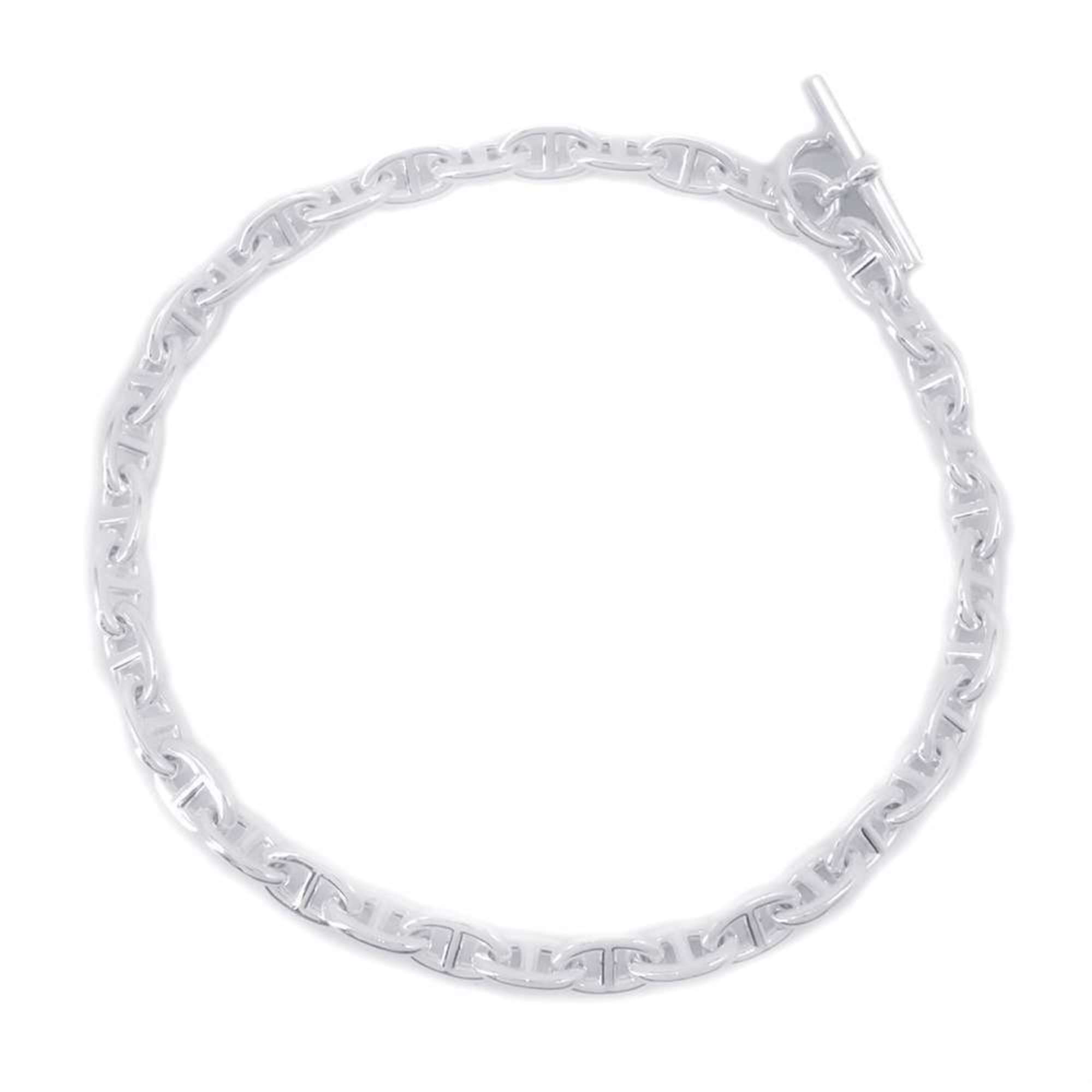 Hermes Necklace Chaine d'Ancre MM 36 Links SV925 Silver 925 HERMES d Ancre Choker