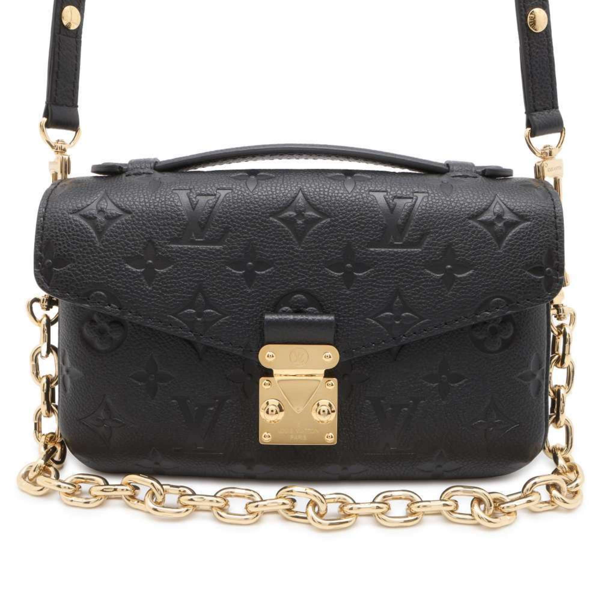 Louis Vuitton Handbag Monogram Empreinte Pochette Metis EW M46595 2way Shoulder Bag Black