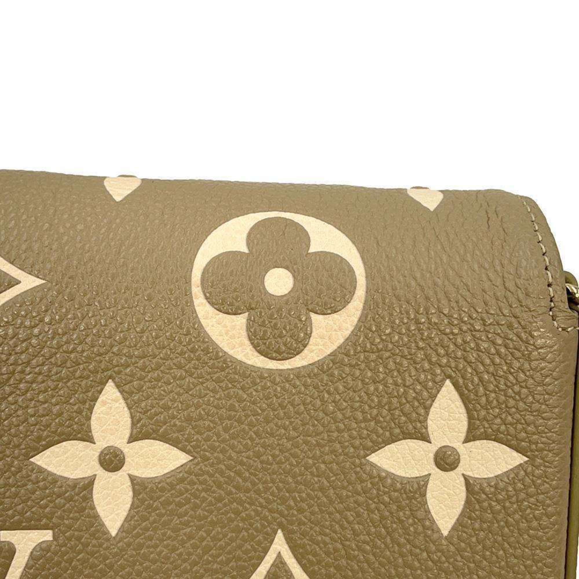 Louis Vuitton Chain Wallet Monogram Empreinte Pochette Felicie M82480 LOUIS VUITTON Green