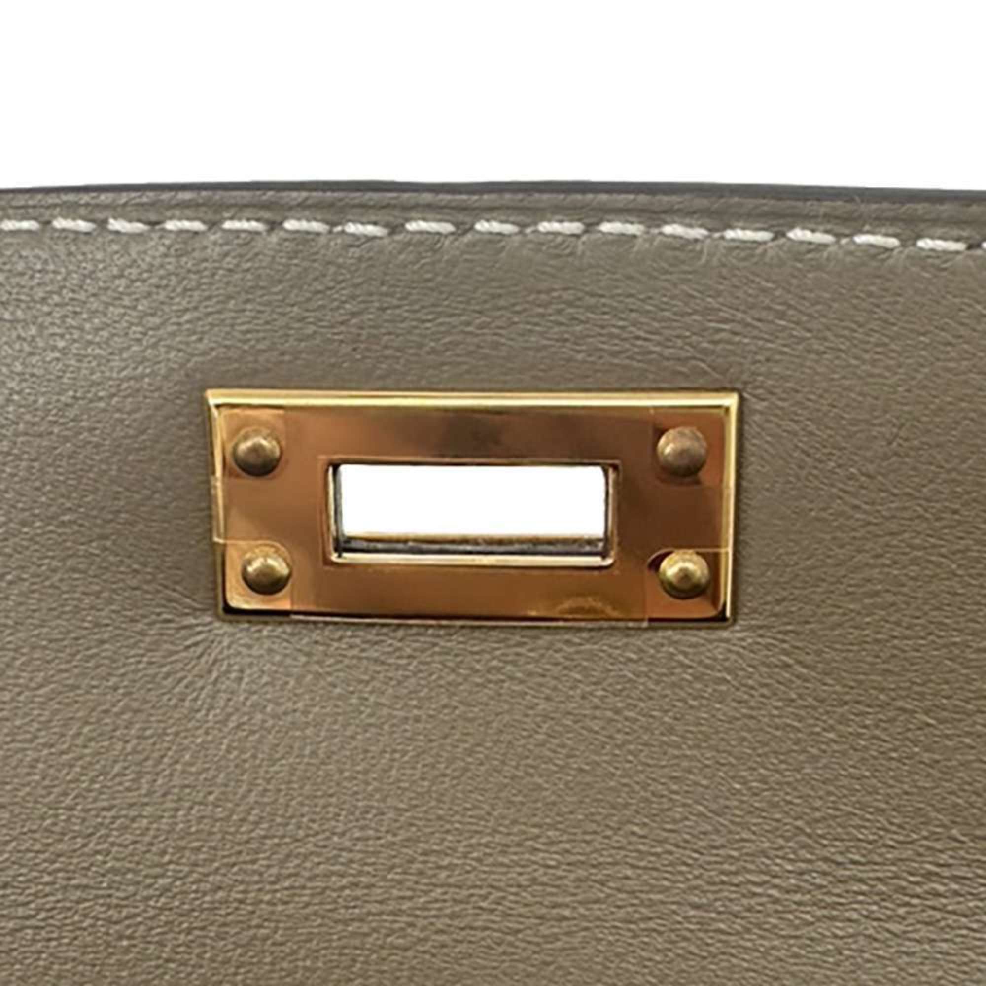 Hermes handbag Kellydo, outer stitching, Etoupe, Epson, B stamp, 2way shoulder