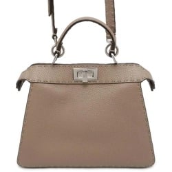 Fendi Handbag Selleria Peekaboo ISEEU Small Calf Leather 8BN327 2way Stitch