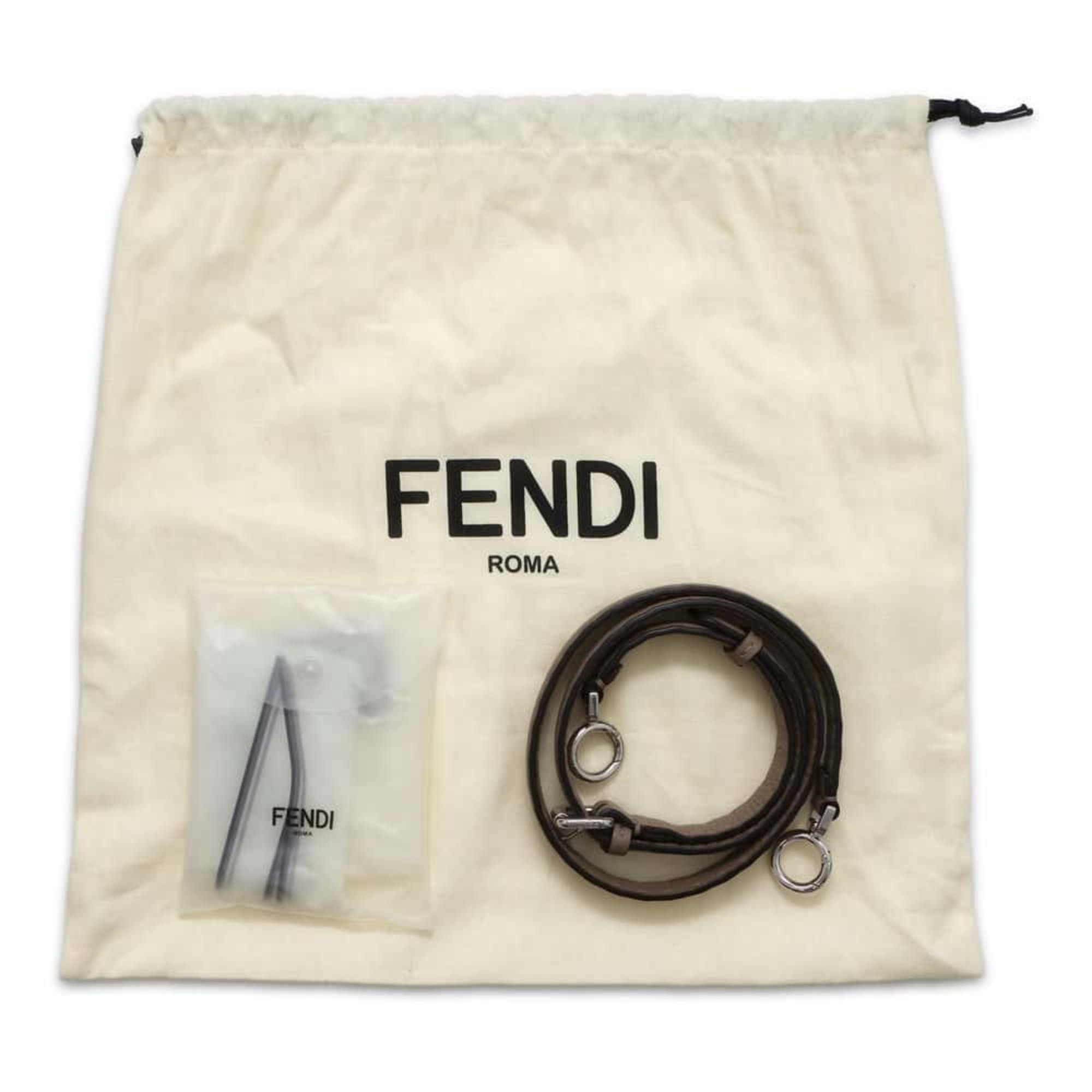 Fendi Handbag Selleria Peekaboo ISEEU Small Calf Leather 8BN327 2way Stitch