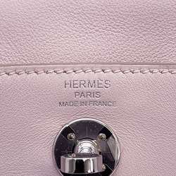 Hermes Lindy Verso Mauve Pale Gold Swift U Engraved 2way Shoulder Bag