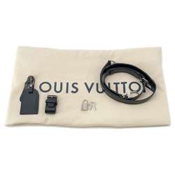 Louis Vuitton Boston Bag Monogram Macassar Keepall Bandouliere 55 M56714 LOUIS VUITTON Black