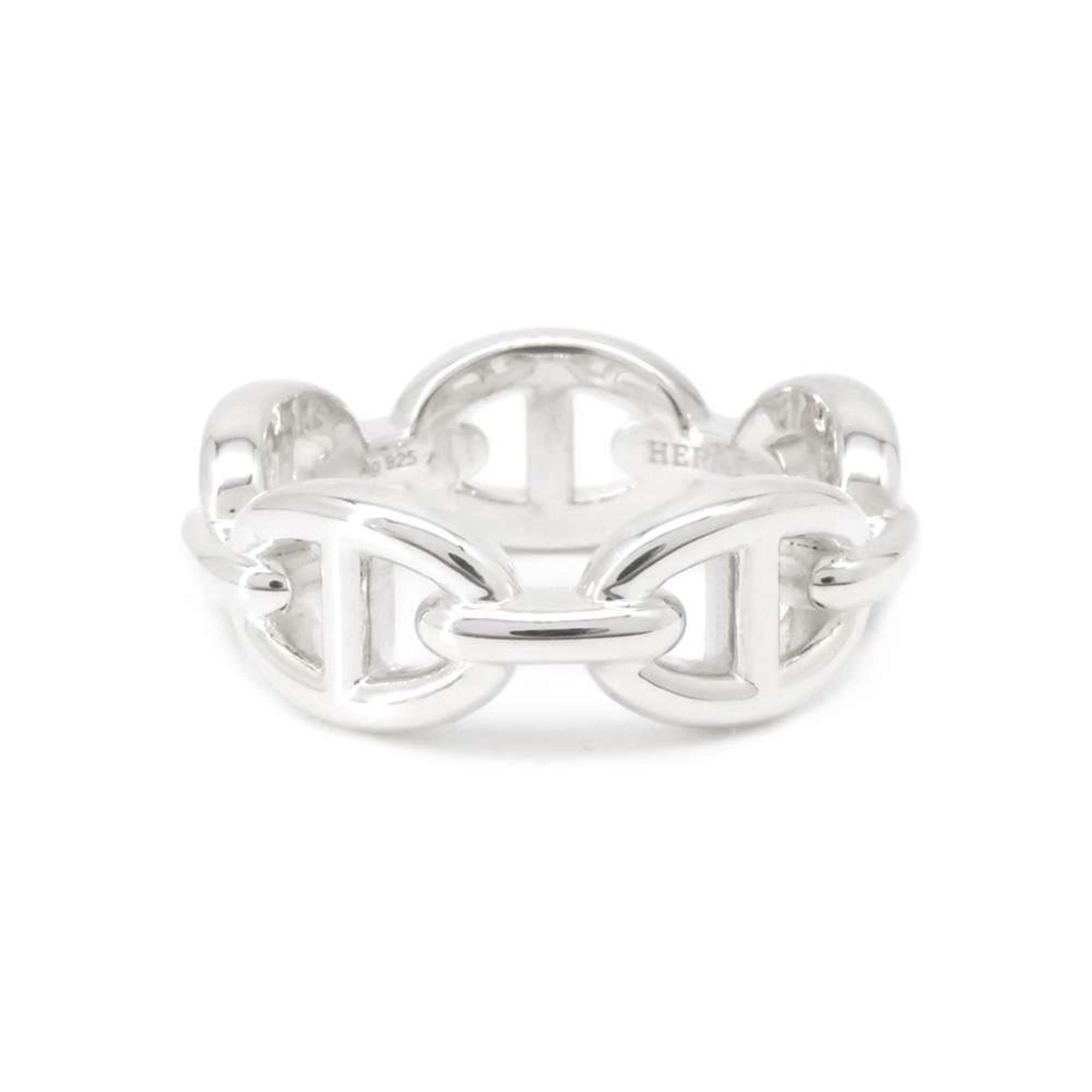 Hermes Ring Chaine d'Ancre Anchaene PM SV925 Silver Size 55 HERMES