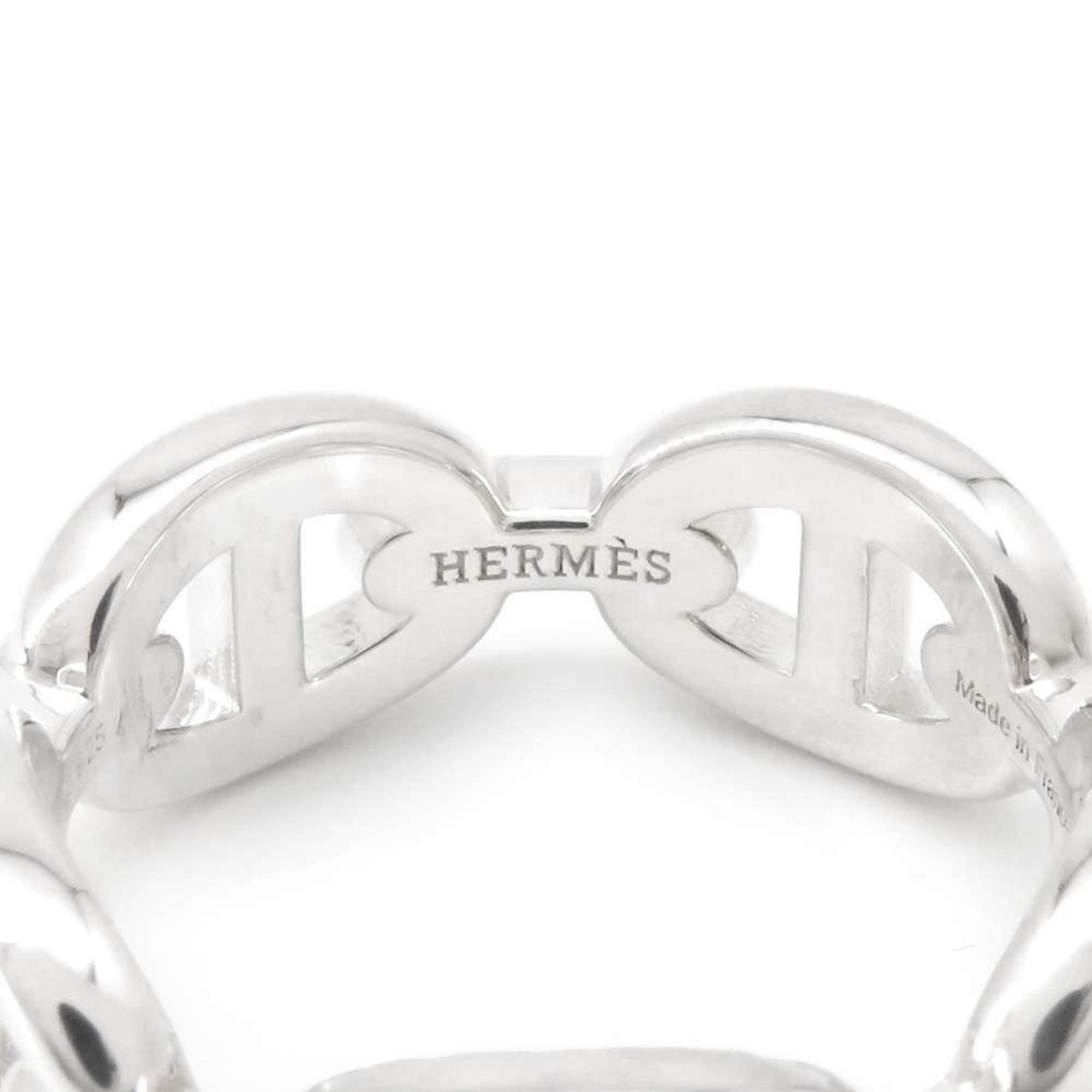 Hermes Ring Chaine d'Ancre Anchaene PM SV925 Silver Size 55 HERMES