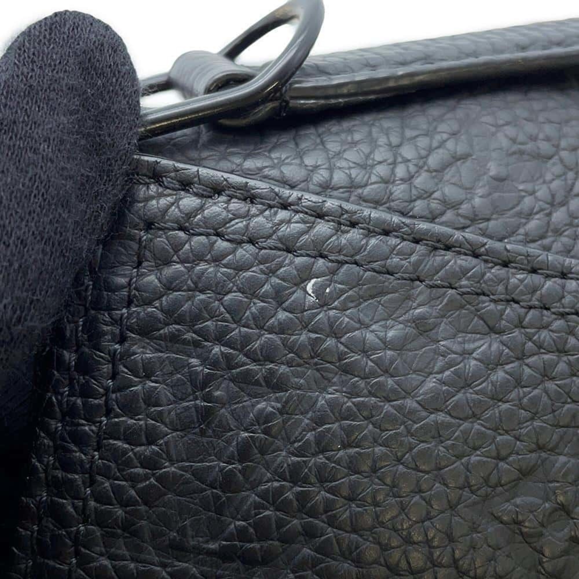 Louis Vuitton Shoulder Bag Monogram Empreinte Triangle M55878 LOUIS VUITTON Hand Black