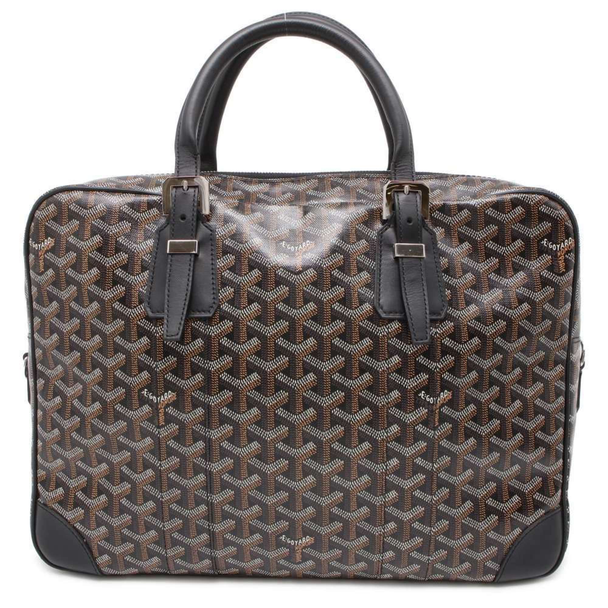 Goyard Bag Herringbone Ambassade MM AMBAS2MMLTY01CL01P GOYARD Tote Black