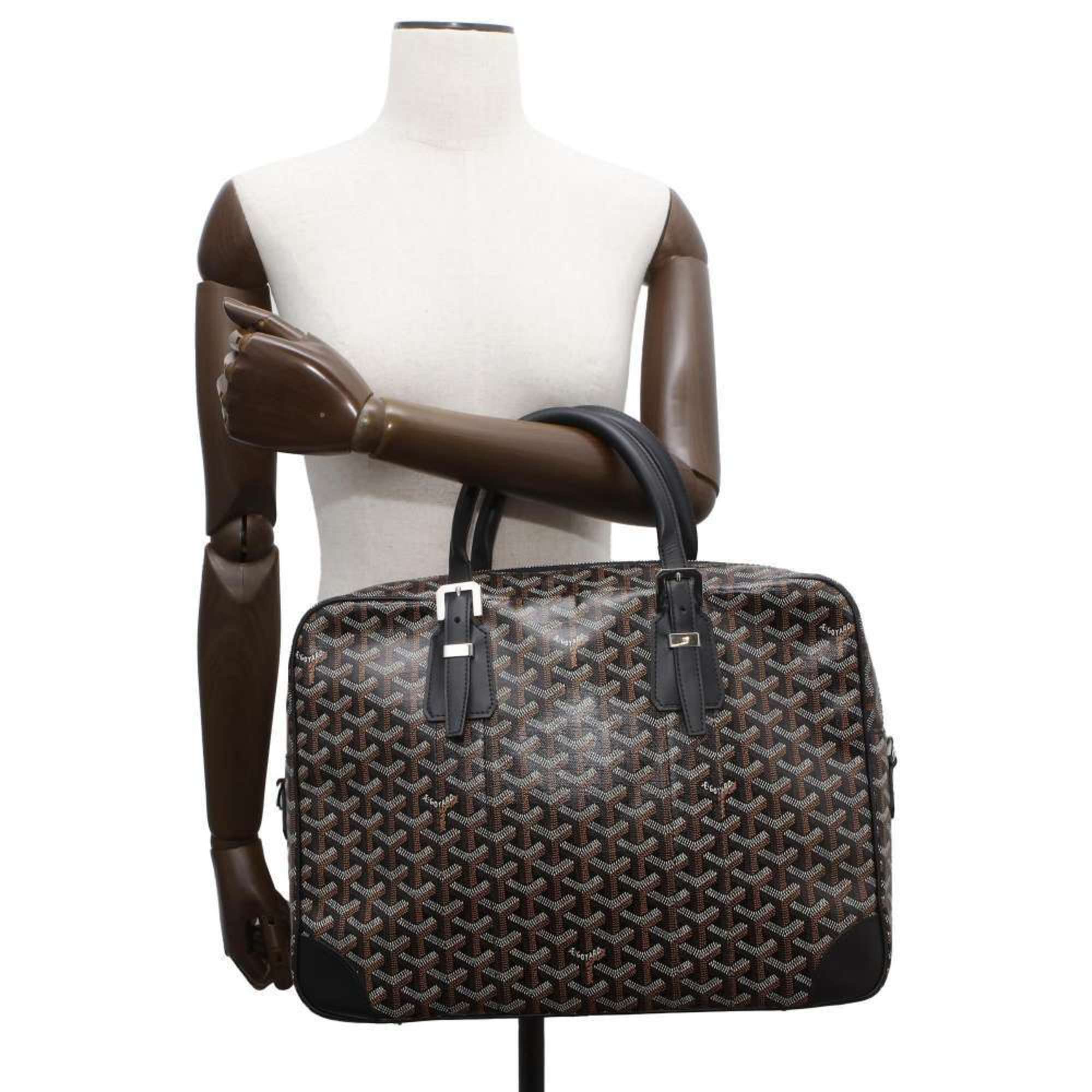 Goyard Bag Herringbone Ambassade MM AMBAS2MMLTY01CL01P GOYARD Tote Black