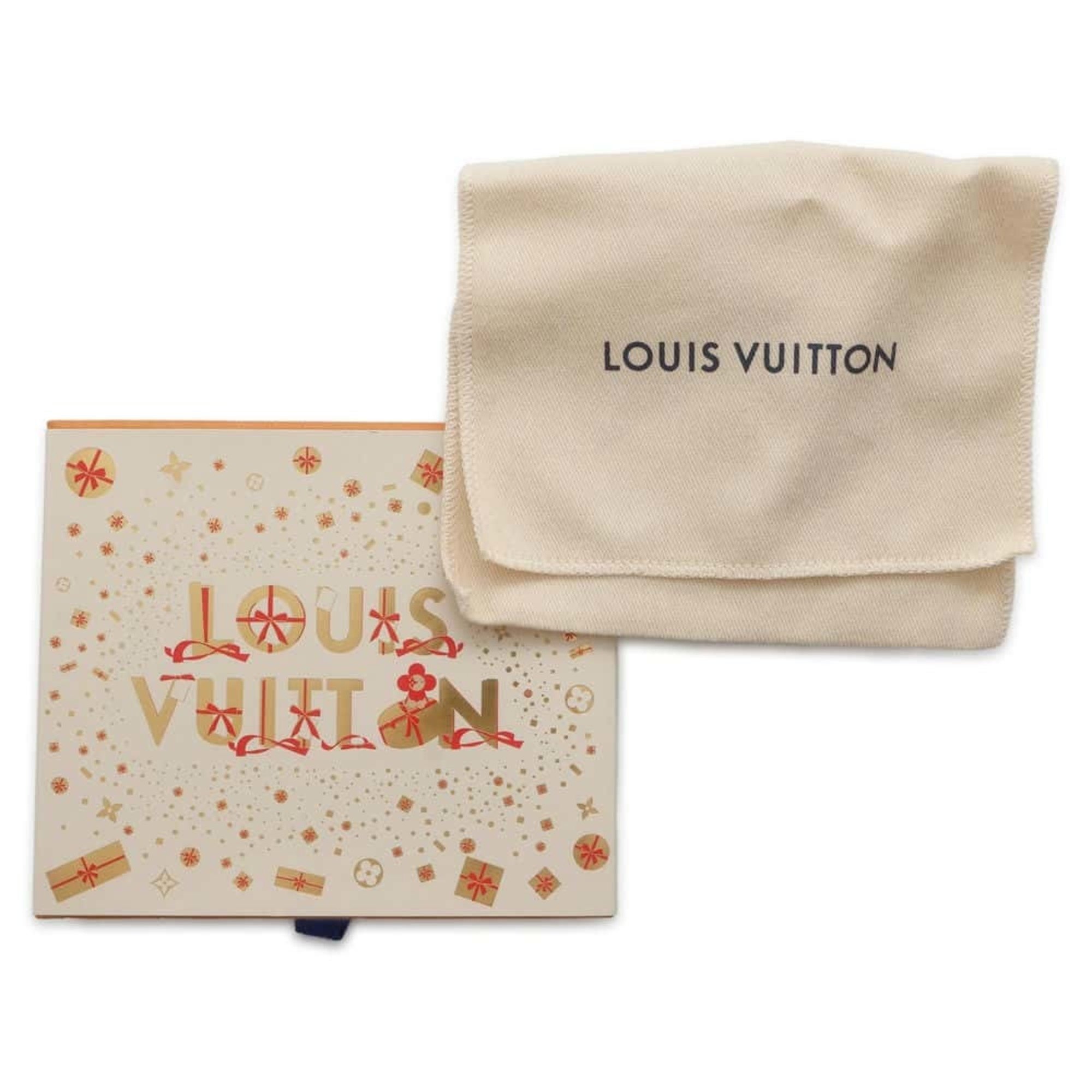 Louis Vuitton Bag Charm LV Chocolate Bar Monogram Leather M01478 Keychain