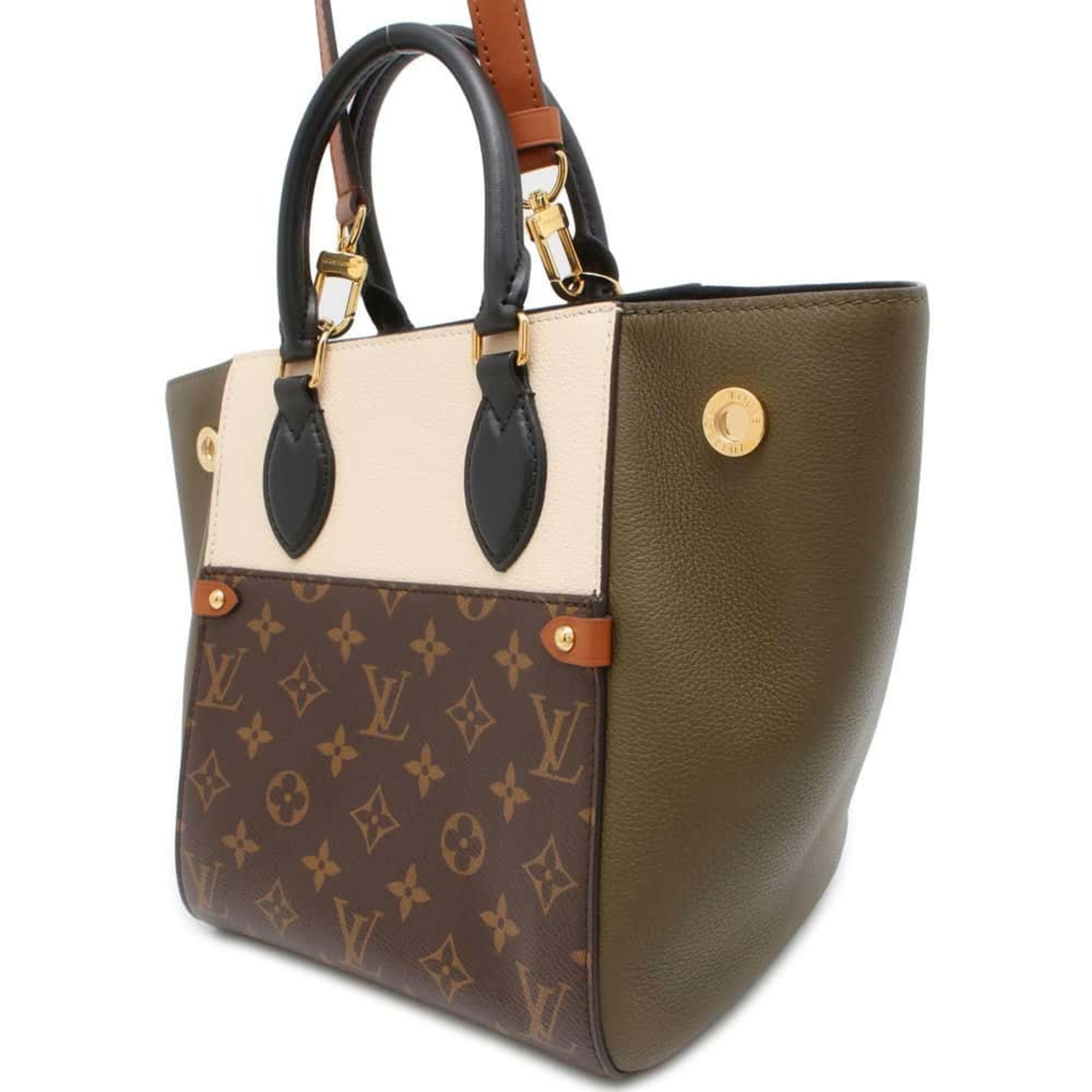 Louis Vuitton Handbag Monogram Leather Fold Tote PM M45388 LOUIS VUITTON Shoulder Bag