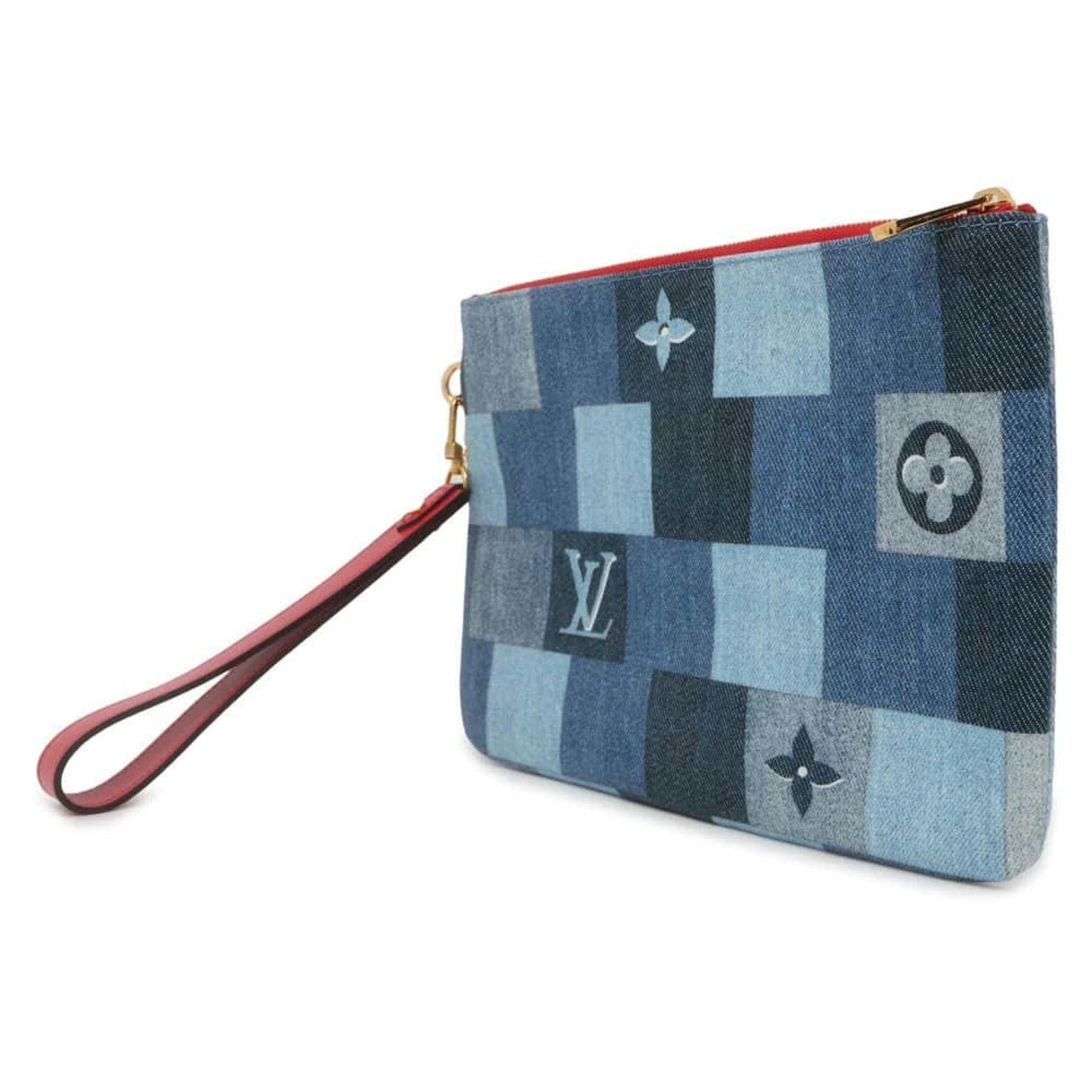 Louis Vuitton Pouch Monogram Denim City Pochette M68761 LOUIS VUITTON Clutch Bag