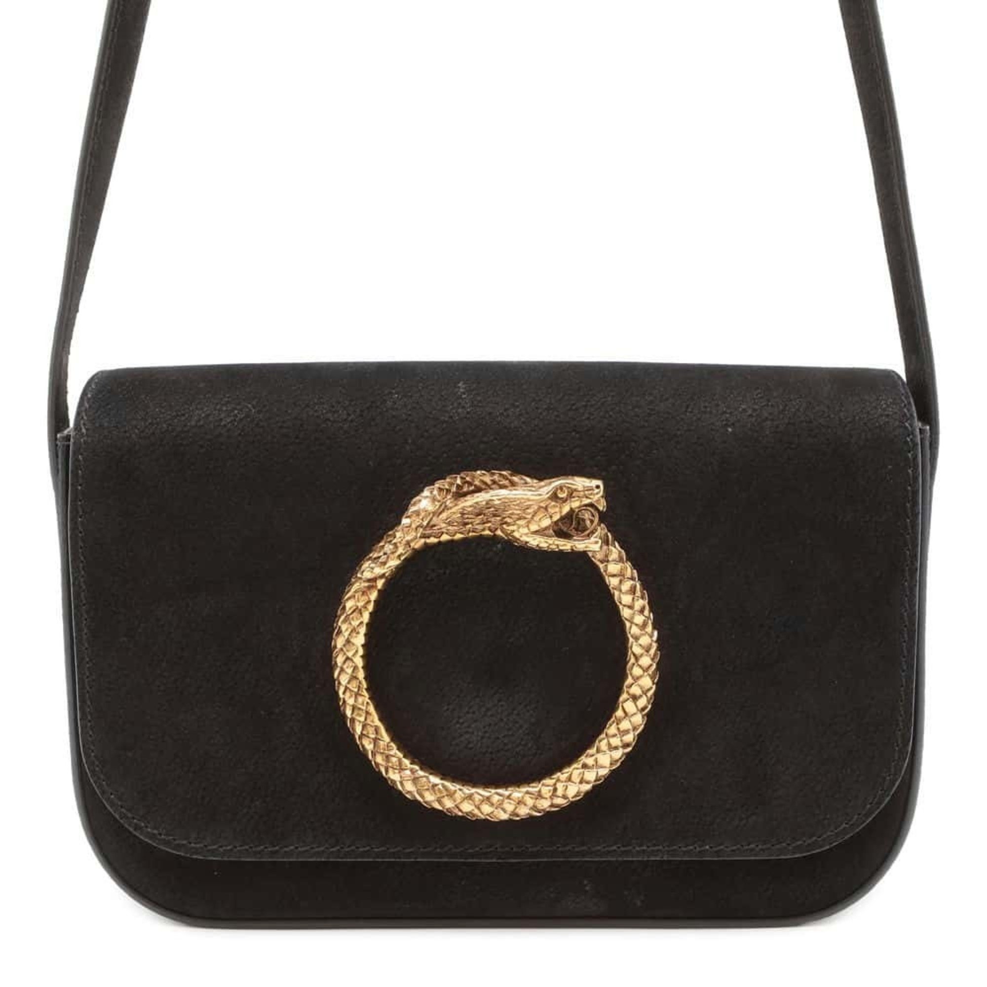 Saint Laurent Shoulder Bag Suede 439666 SAINT LAURENT PARIS Black